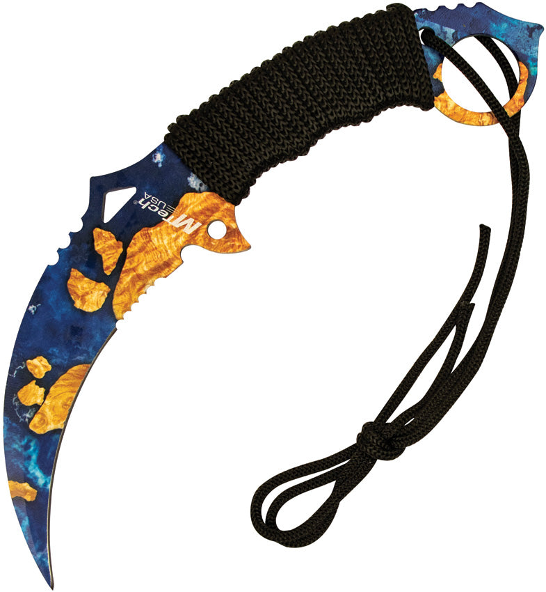 Karambit Fixed Blade Blue MT-20-76BY
