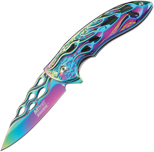Flame Linerlock A/O Rainbow MT-A822RB