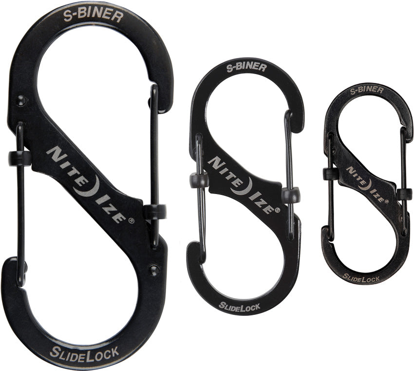 S-Biner Three Pack Black
