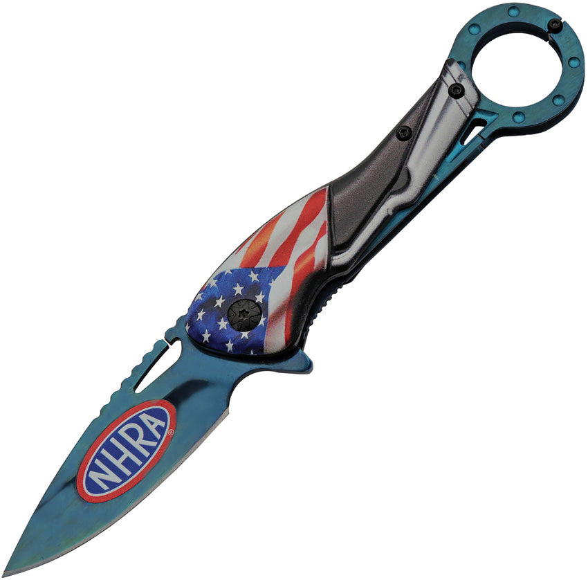 Flag Linerlock A/O Blue
