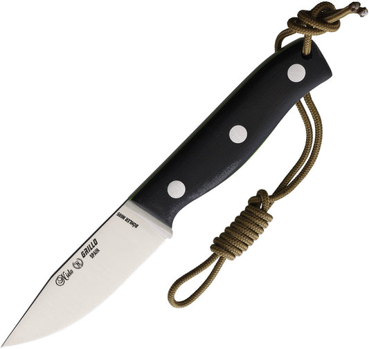 Grillo Fixed Blade Black G10 130-G10