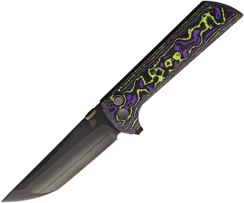 Chop 2 Button Lock Purple CF 2406-PRCF-DLC