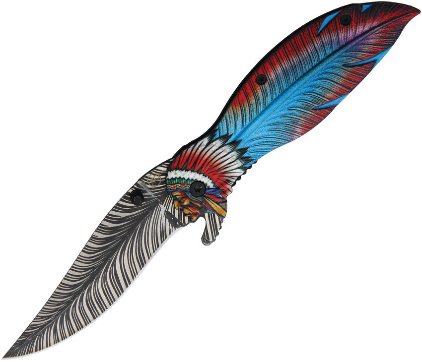 Feather Linerlock A/O TR2799  /NV326 RED/ BLUE