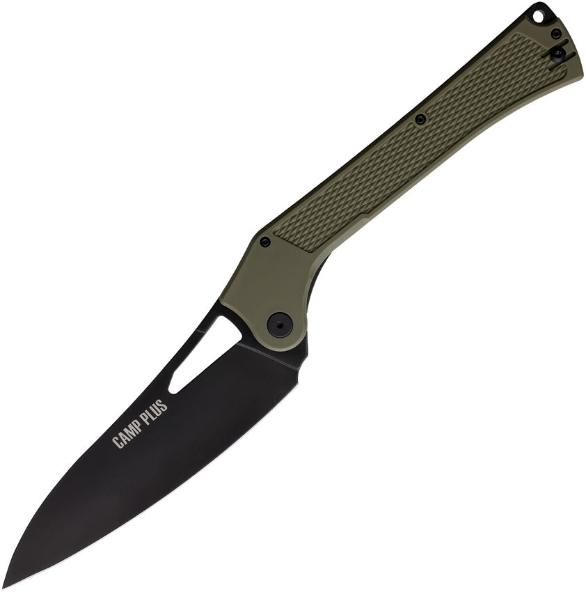 Camp Plus EDC Linerlock Grn CP LARGE KNIFE OD GREEN TC