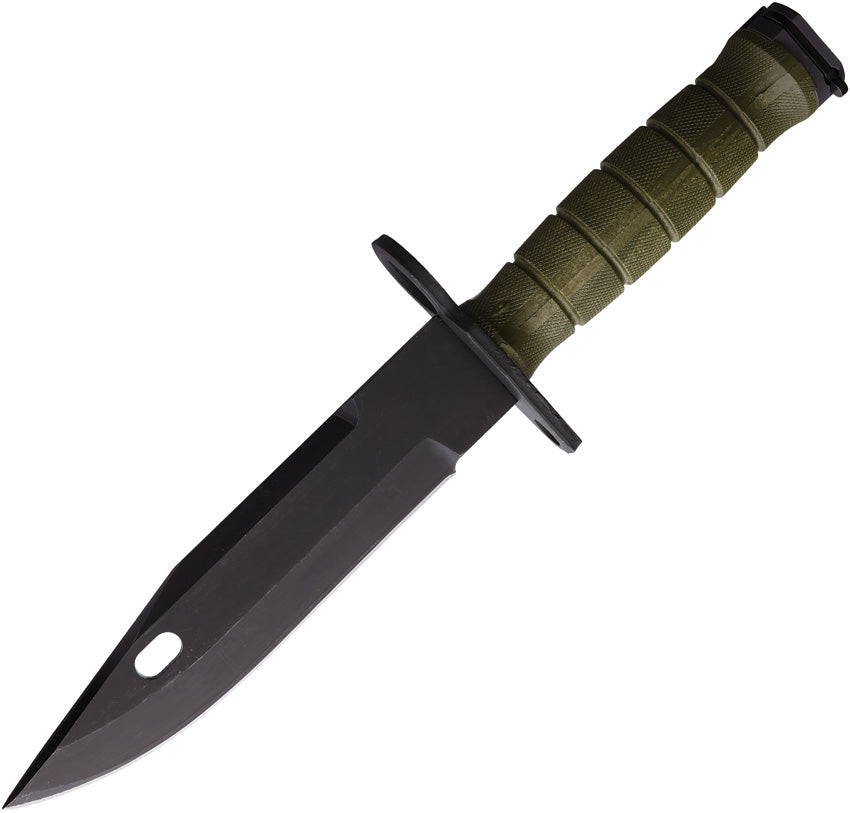 M-9 Combat Knife Green No Saw  M9 GREEN NO SAW