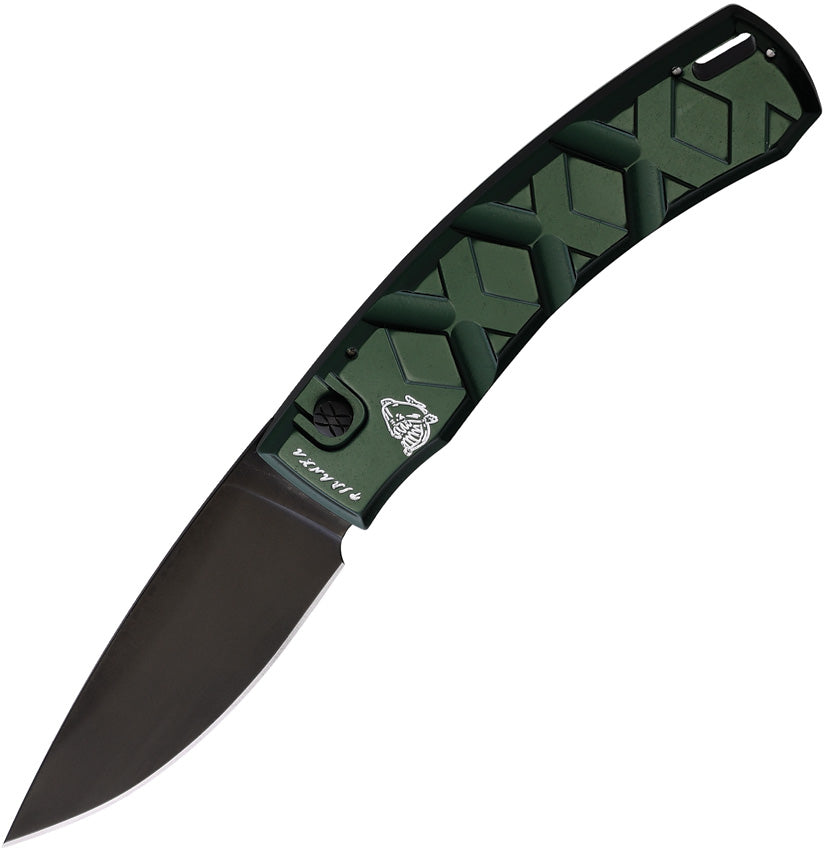 Auto X Button Lock Green P-14GT