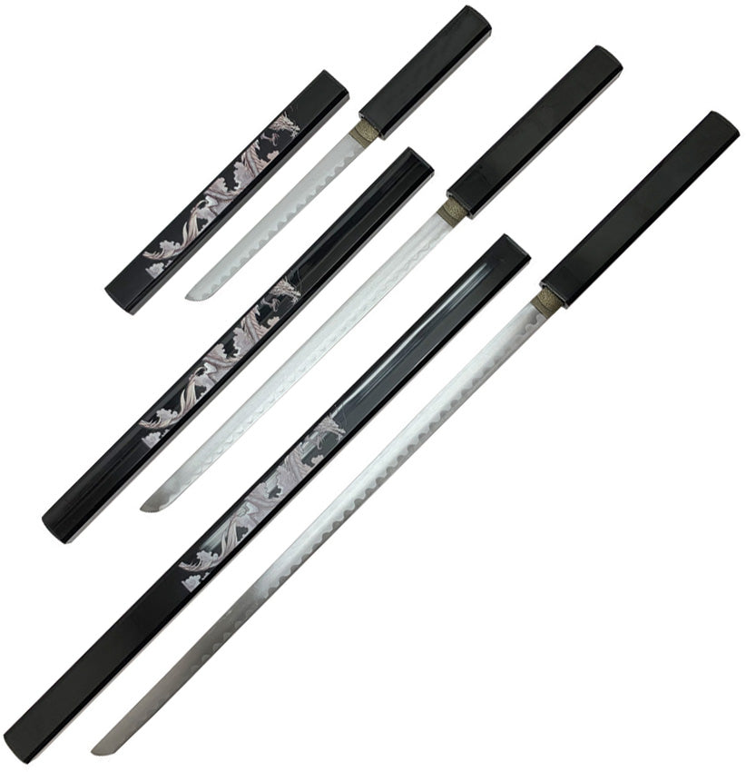 Samurai Sword 3 Piece Set SA125BK-DG