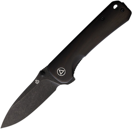 Hawk Linerlock Ebony Black QS131-P2