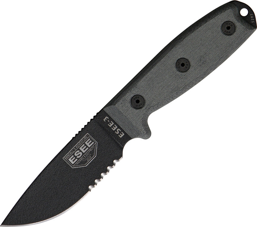 Model 3 Part Serrated ESEE-3SM