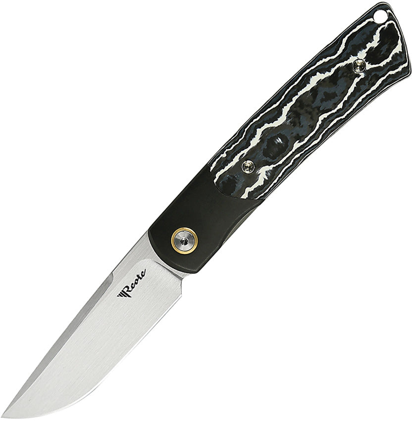 Tribute Linerlock White Storm  TRIBUTE TI FAT CARBON WHITE S