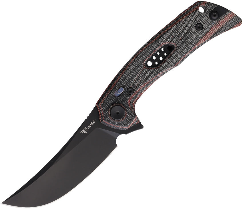 PL-7 Pivot Lock Blk/Red Mic PL7 RED BLACK MICARTA BLK