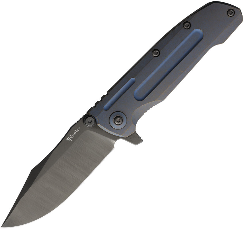 9DV2 Framelock Ti Brz/Blue REA225 9DV2 TITANIUM BRONZE