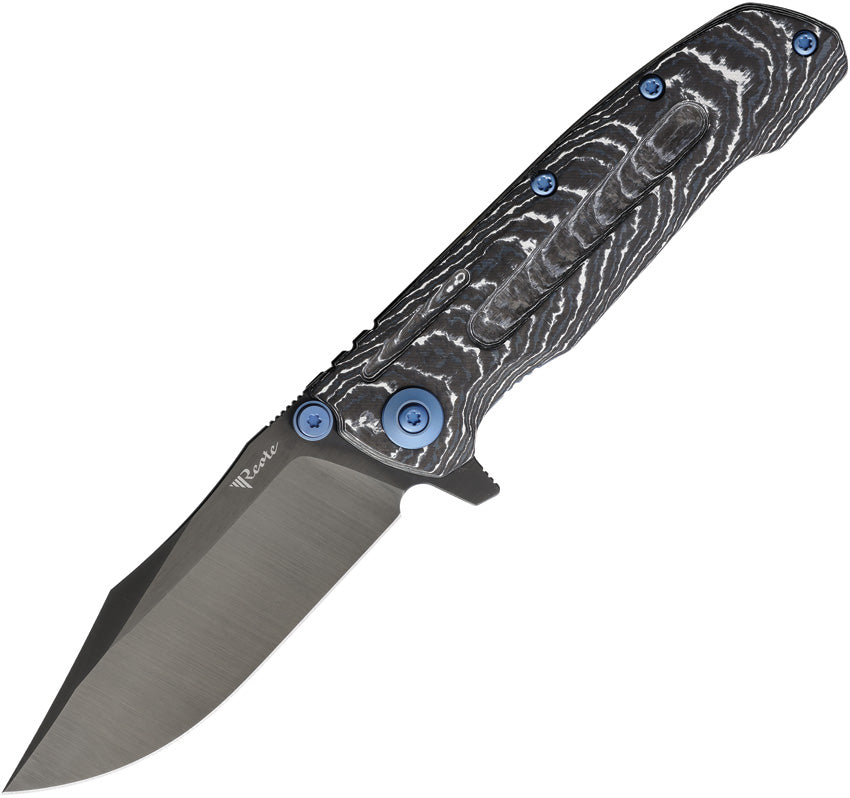 9DV2 Framelock Storm Fat CF REA230 9DV2 FAT CAR FROST