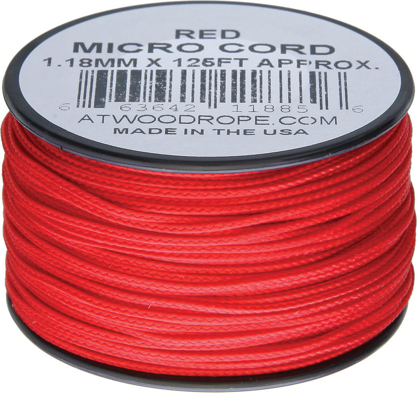 Micro Cord 125ft Red MS03 - RED