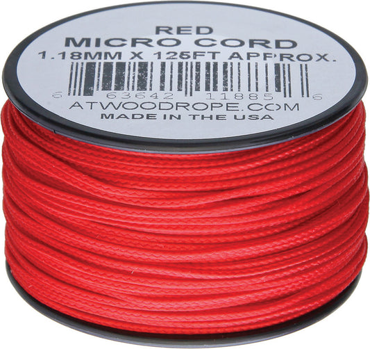 Micro Cord 125ft Red