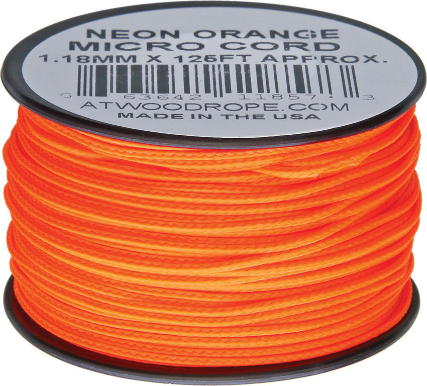 Micro Cord 125ft Neon Orange MS17 - NEON ORANGE