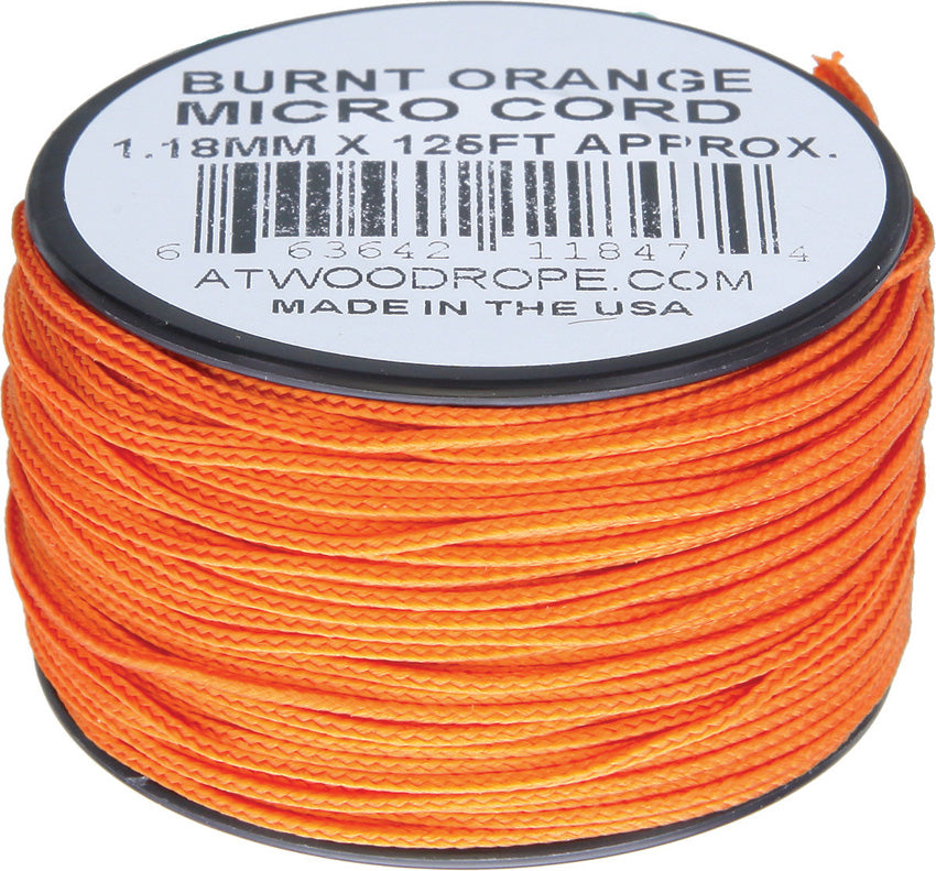 Micro Cord 125ft Burnt Orange MS22 - BURNT ORANGE