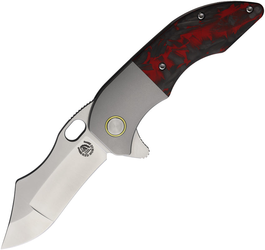 War Pig Framelock RedCF RMCF SATIN