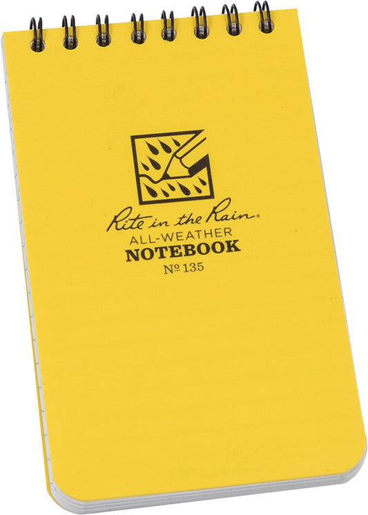 Top Spiral Yellow Notebook 3x5