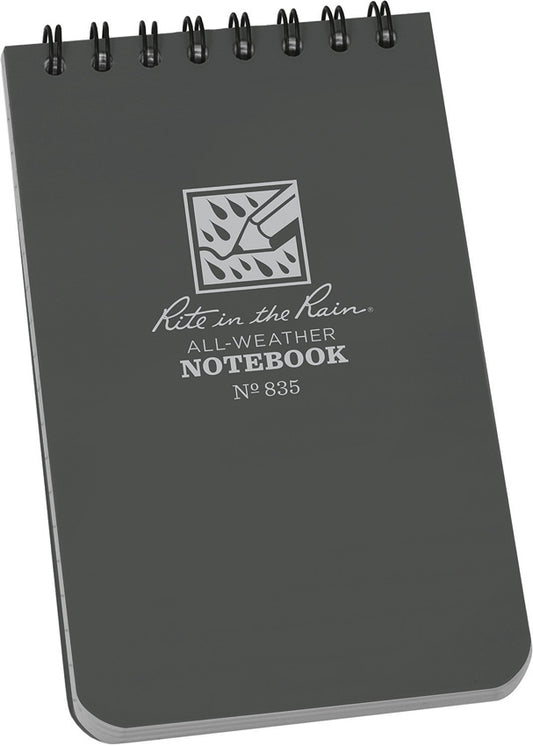 Top Spiral Notebook 3x5 Gray