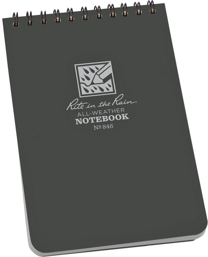 Top-Spiral Notebook 4x6 Gray