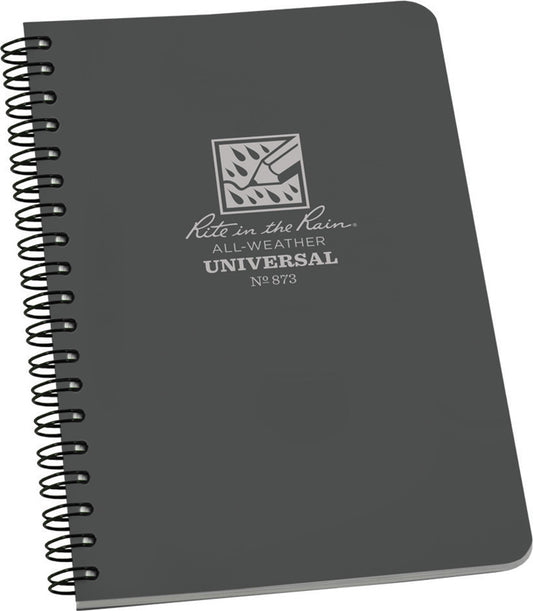 Side Spiral Notebook Gray