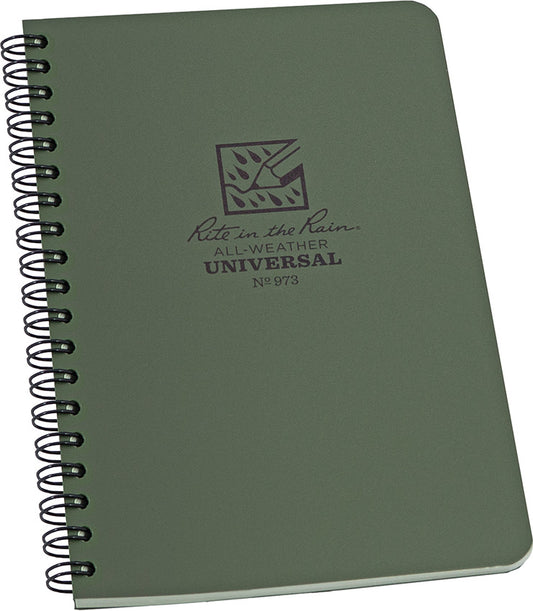 Side Spiral Notebook Green