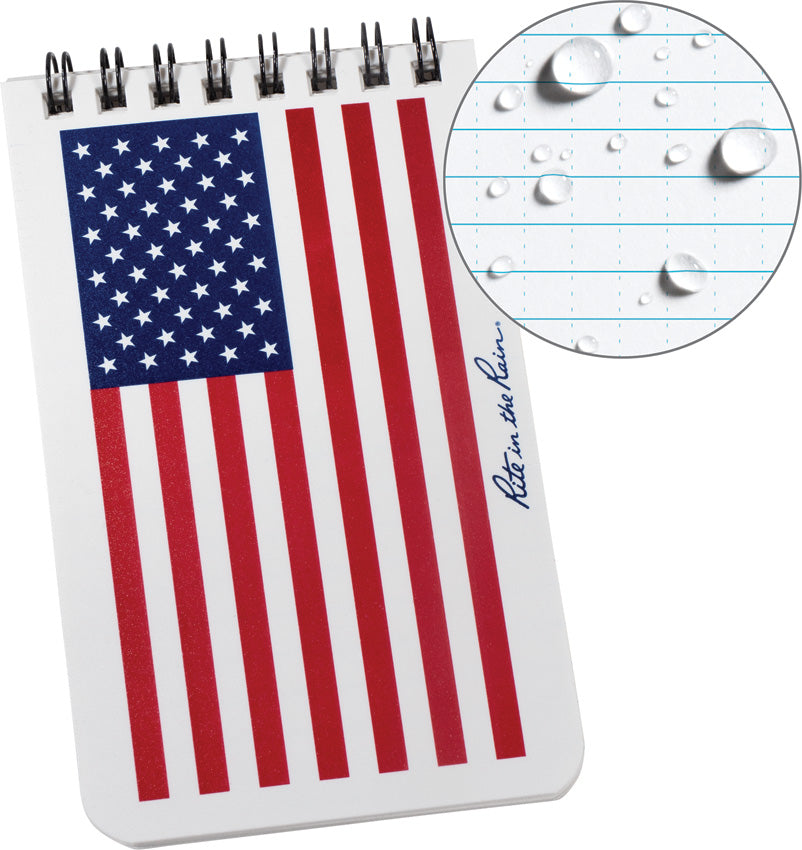 Top Spiral Flag Notebook 3x5