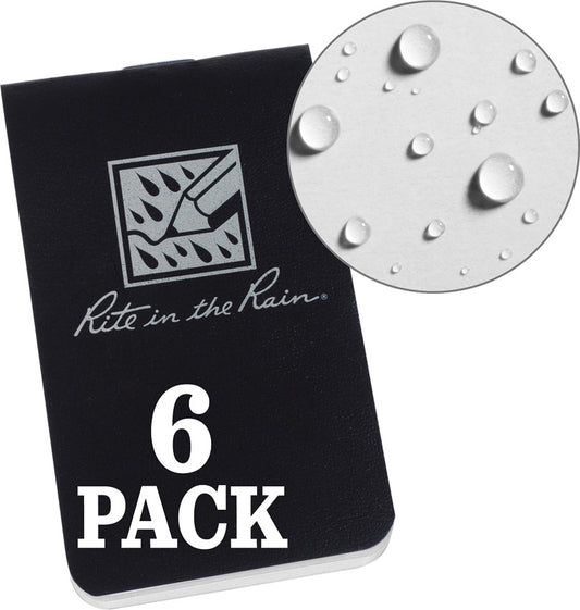 OTG Notebook Black- 6pk
