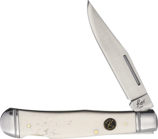 Lockback Trapper White Smooth