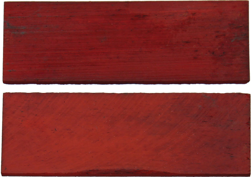 Handle Scales Red Smooth Bone