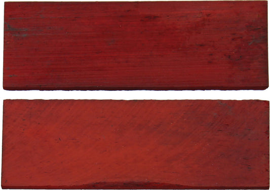 Handle Scales Red Smooth Bone