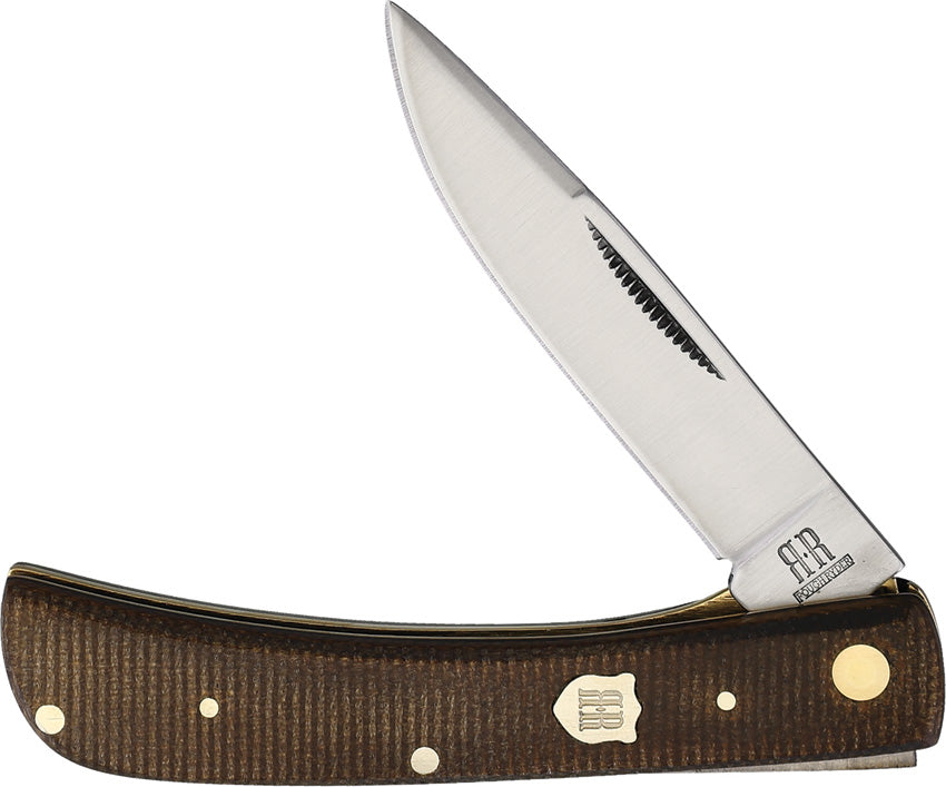 Small Work Knife Brown Burlap KD05
