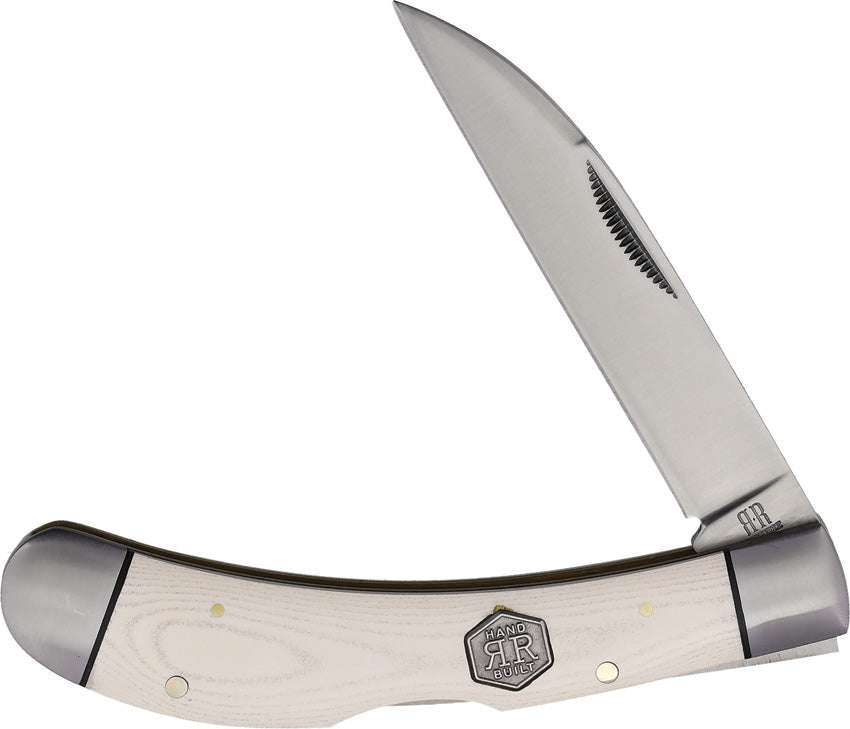 Lockback White Micarta
