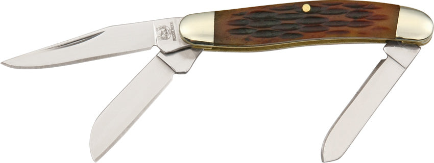 Tiny Stockman Amber Bone KB336