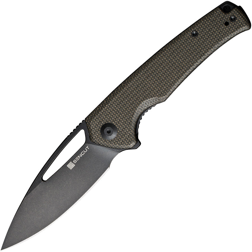 Mims Linerlock Green Micarta S21013-3