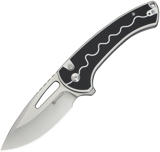 Squiggy Button Lock Black S24082A-1