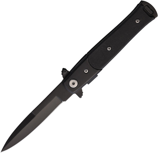 Stiletto Style Linerlock Black T27108BK-2