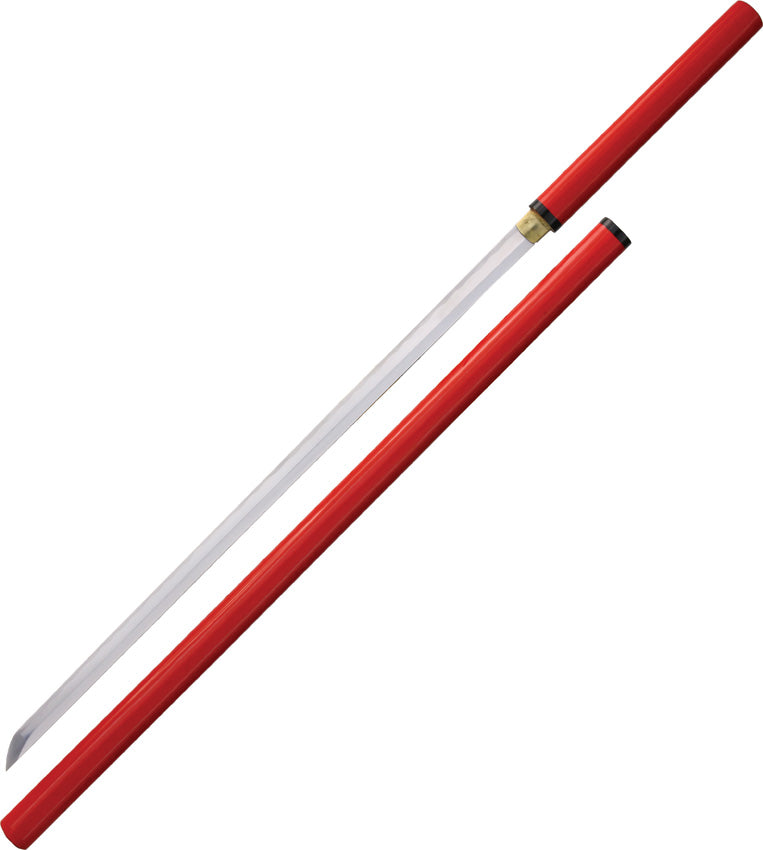 Red Straight Sword Hand Forged
