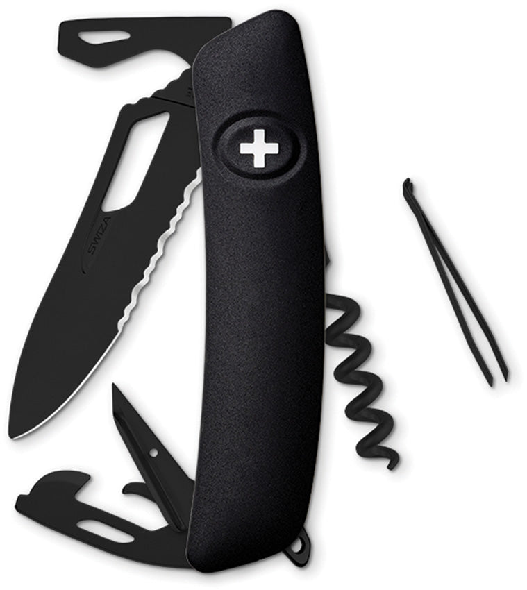 SH03 Swiss Pocket Knife Black KST.0033.1010