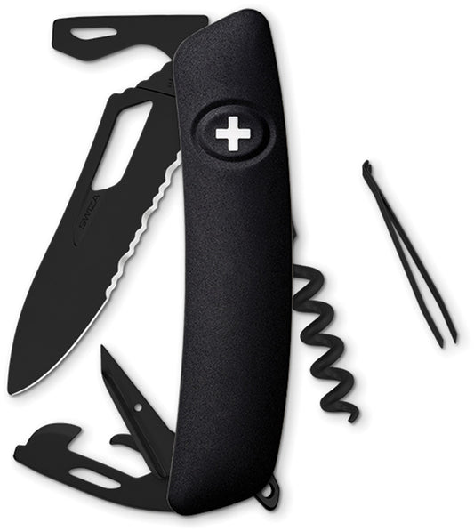 SH03 Swiss Pocket Knife Black KST.0033.1010