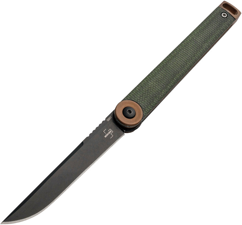 Kaizen Linerlock Green Mic