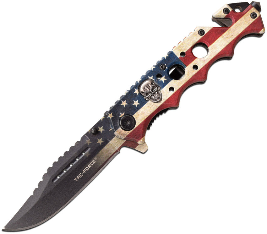 Flag/Skull Linerlock A/O TF-809F