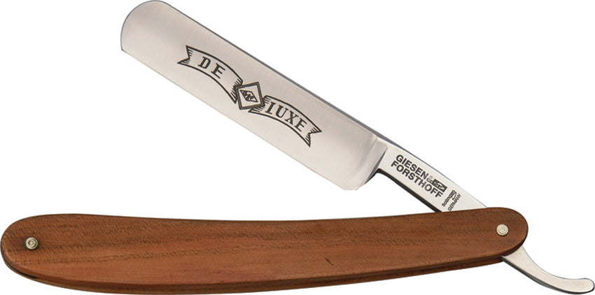 Straight Razor Plum Wood 394 CARBON 5/8
