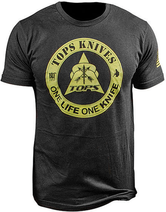 T-Shirt One Life One Knife TS1LBLK LARGE