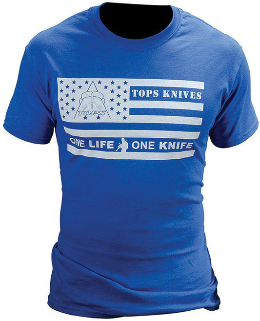 T-Shirt Flag Logo Blue Large TS-FLAG-BLU-LARGE