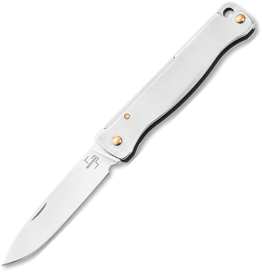 Atlas Mini Slip Joint Silver