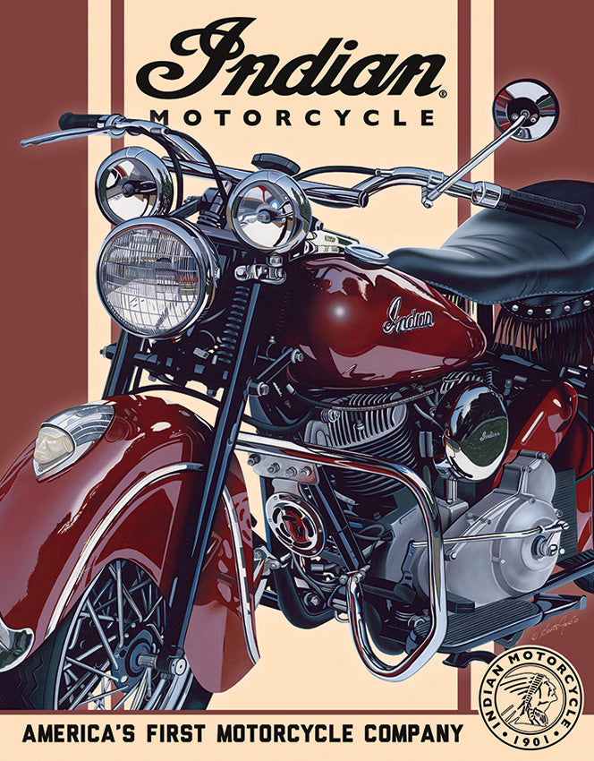 Indian 48 Chief Tin Sign 2009