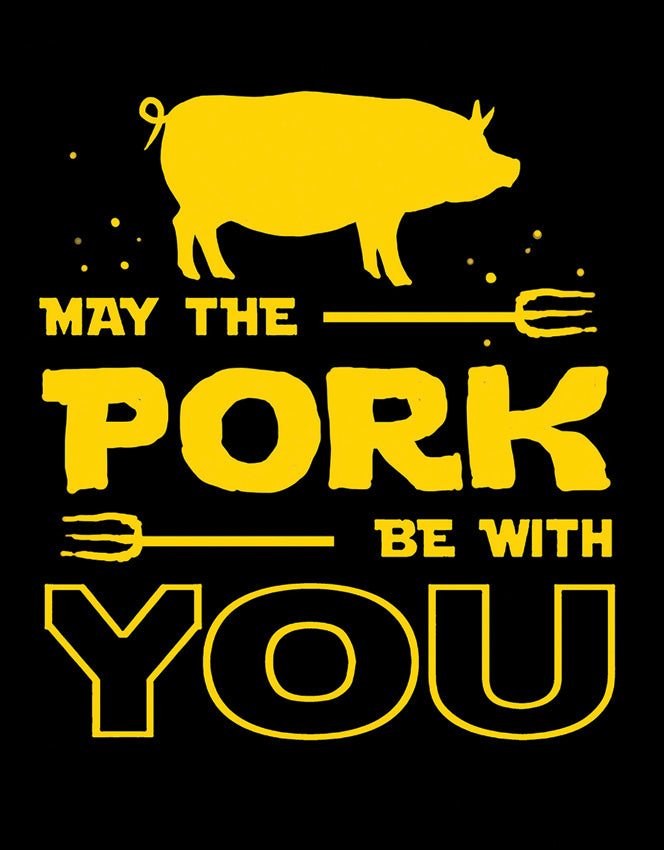 Pork Be With You Sign 2407