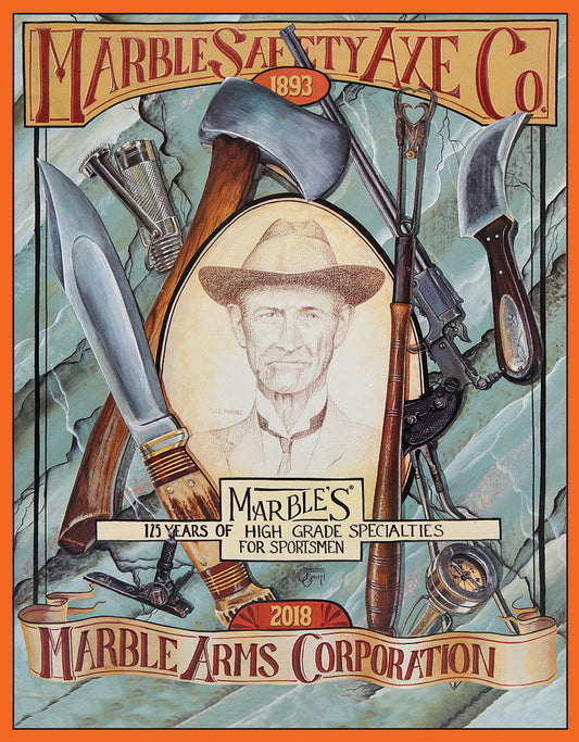 Marbles Safety Axe Tin Sign